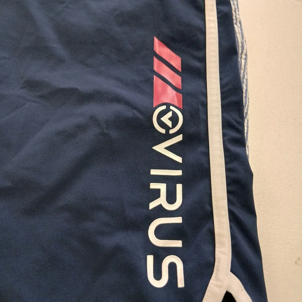Virus‎ Action Sport Performance Training Gym Shorts Large Blue EUC
